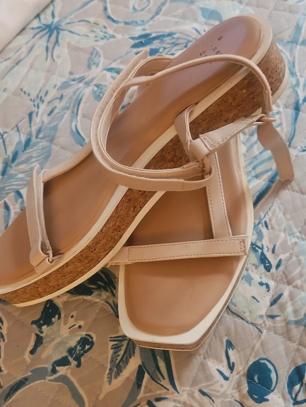 A New Day Women’s Nude Summer Strappy Sandals - Comfort